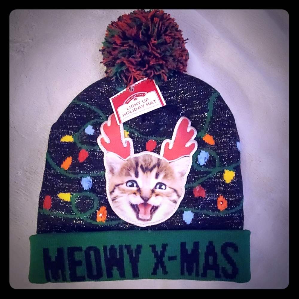 Festive light up Christmas hat
